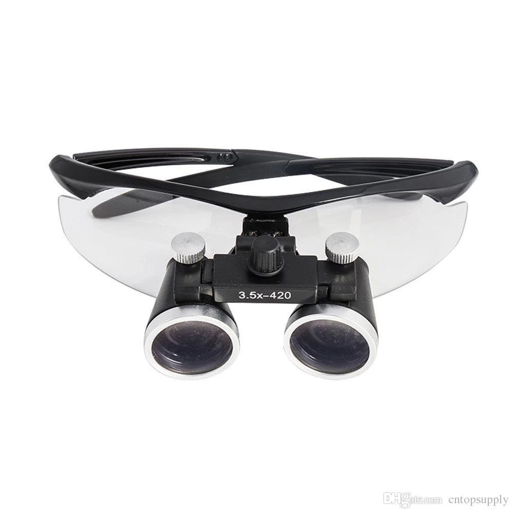 3.5x420mm Diş Cerrahi Gözlük Lens Büyüteç,taşıma Çantalı