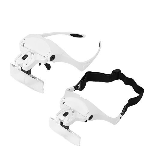 5 Lens 1.0x3.5x, 2led Işıklı Ile Ayarlanabilir Gözlük Büyüteç9892b2