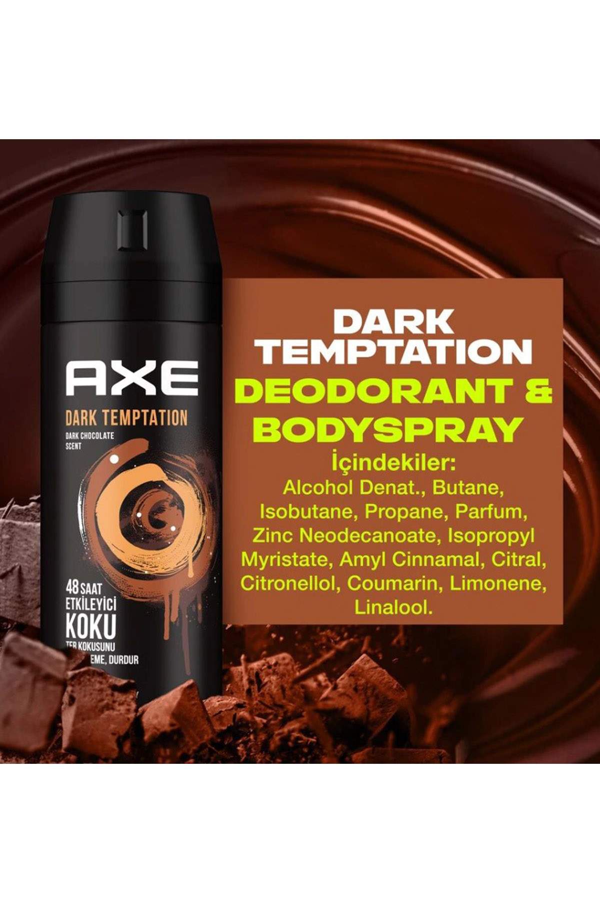 2 Adet Dark Temptation Erkek Deodorant Sprey 150 ml