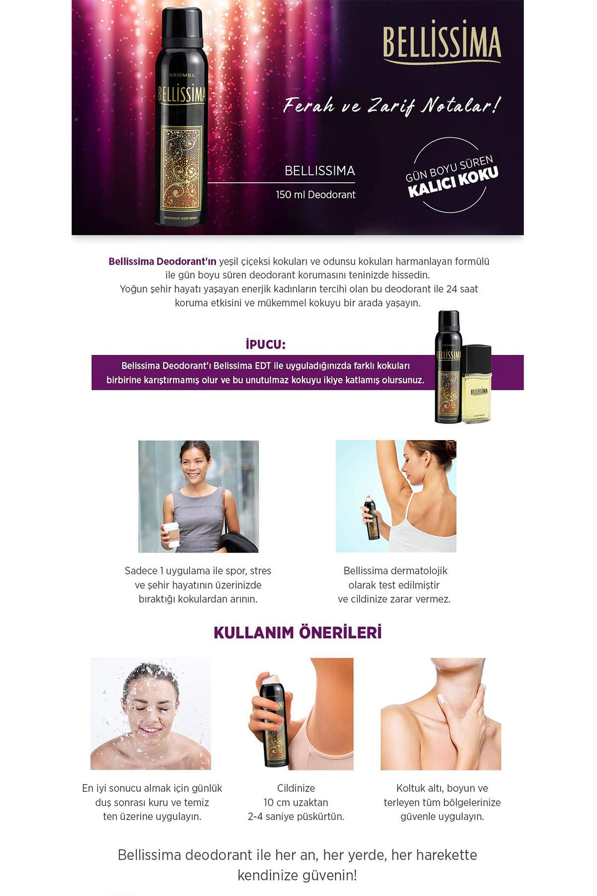 2 Adet Kadın Deodorant 150 ml