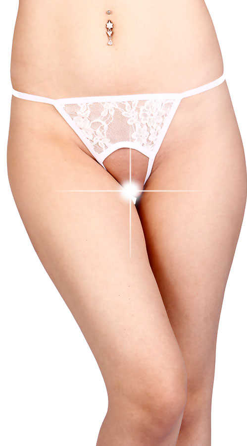 Beyaz Özel Bölgesi Açık Fantazi String