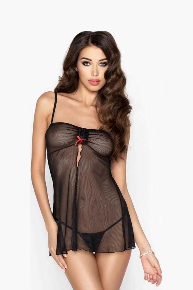 Siyah Transparan Fantazi Gecelik