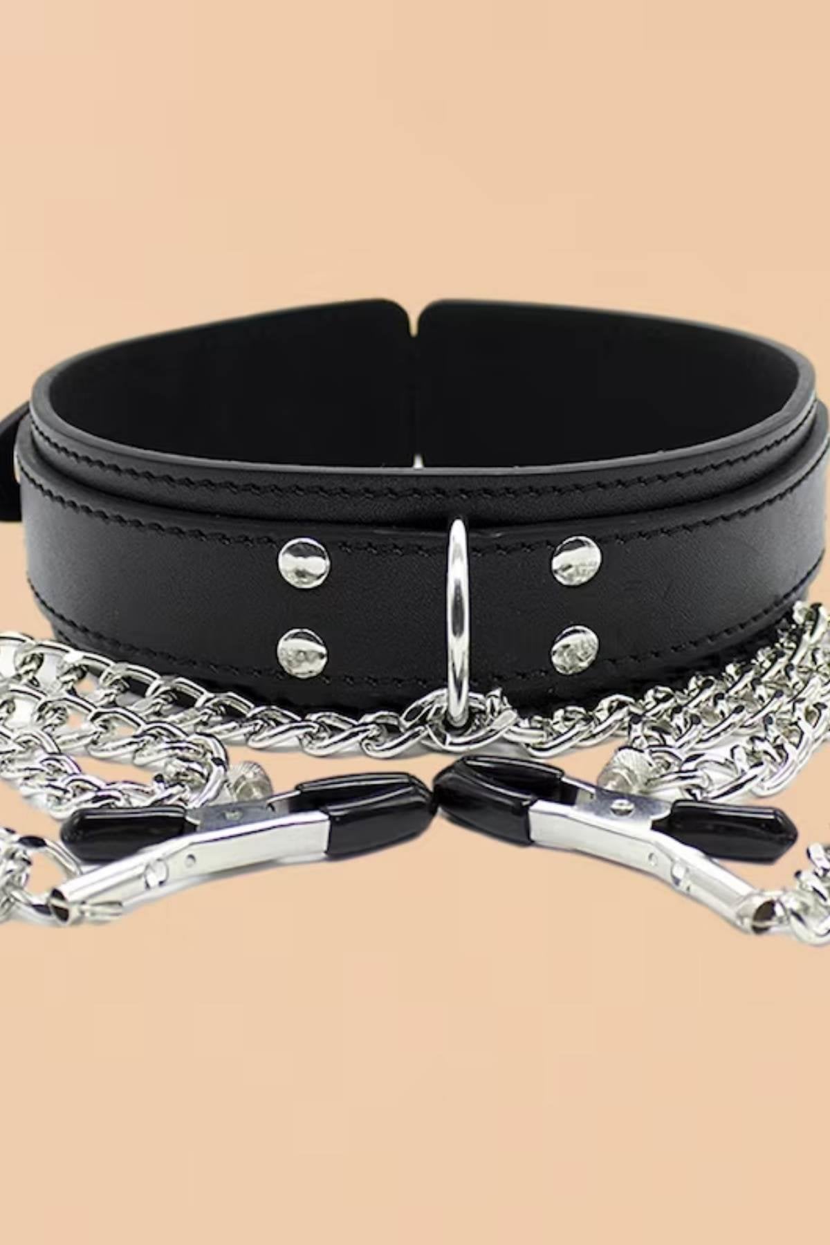 Siyah Tasmalı Göğüs Ucu Sıkıştırıcı Nipple Clamp GD-8092