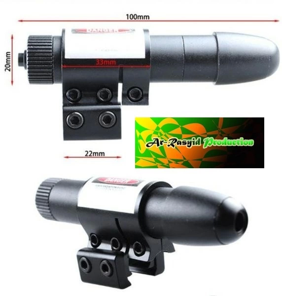 Avcılar İçin Ayarlanabilir Taktik Kırmızı Lazer Sight