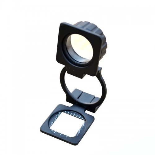 Tekstilciler Için Kumaş Kontrolü Büyüteç,katlanan, Metal 15x Büyütme