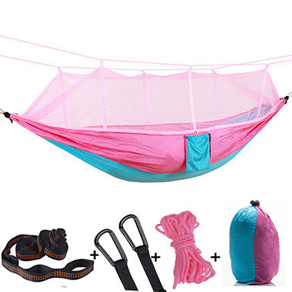 Sivrisinek Ağlı Hamak Açık Hava Tekli Çiftli Paraşüt Kumaşlı Ultra Hafif Hamak