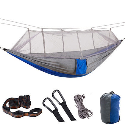 Sivrisinek Ağlı Hamak Açık Hava Tekli Çiftli Paraşüt Kumaşlı Ultra Hafif Hamak