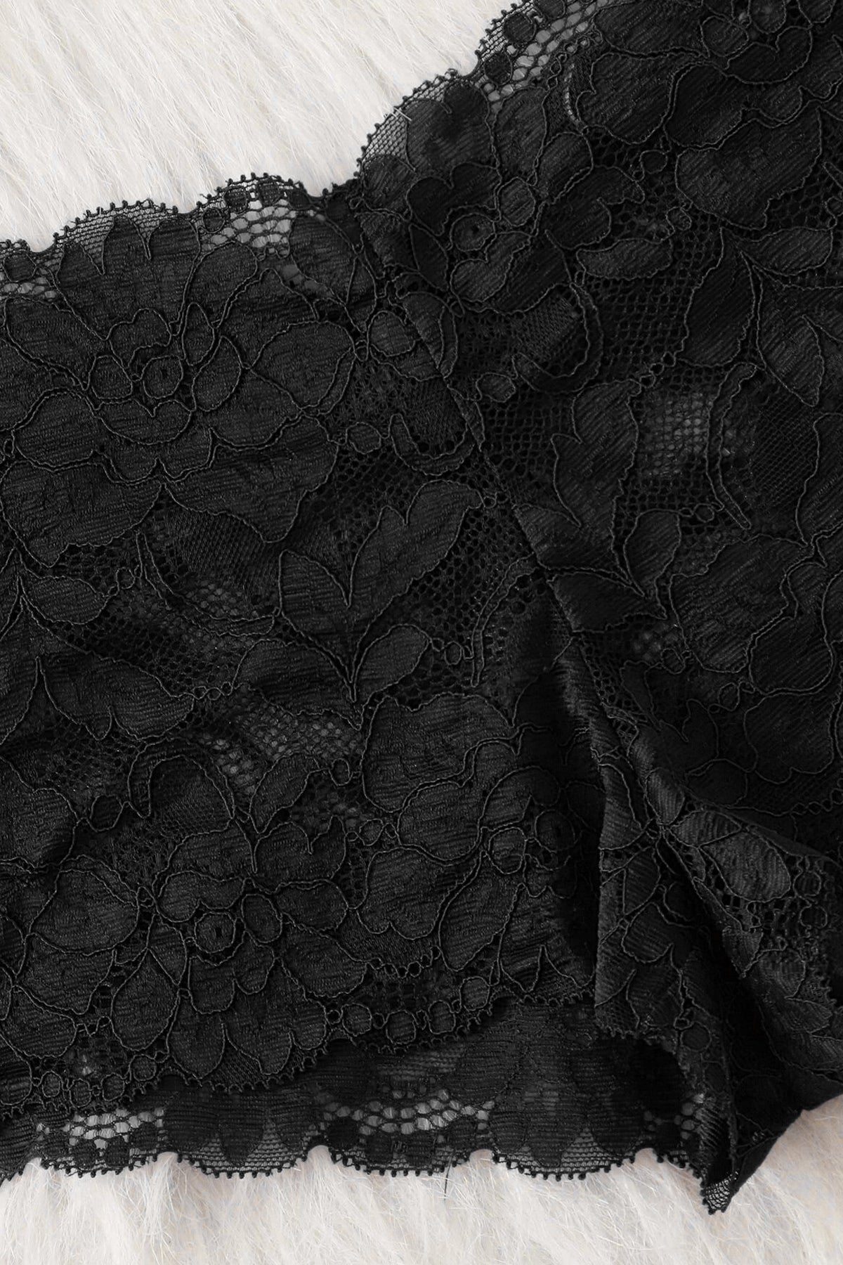 Kadın Siyah Dantelli & Kurdelalı Sütyen Külot Takımı