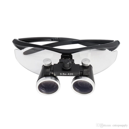 3.5x420mm Diş Cerrahi Gözlük Lens Büyüteç,taşıma Çantalı