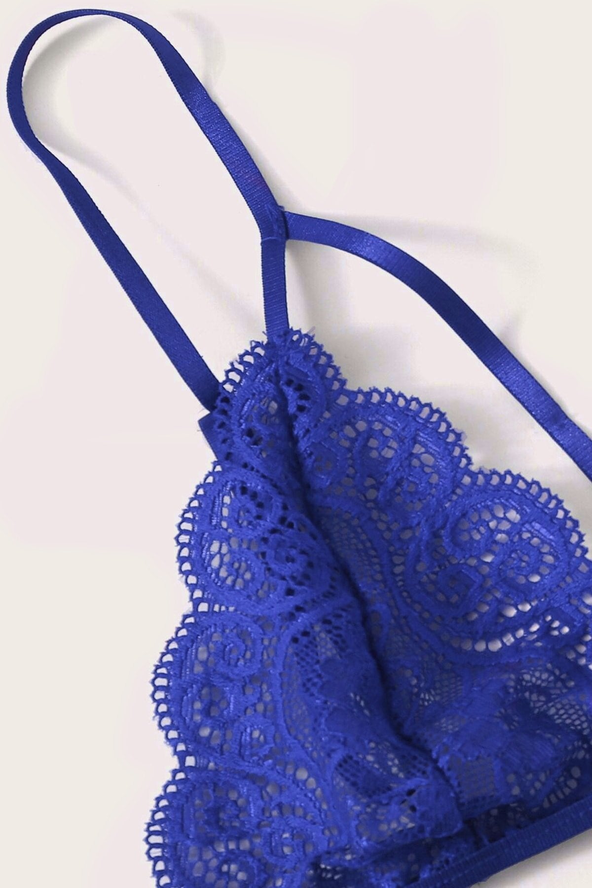 Kadın Mavi Dantel Sütyen Külot Takımı