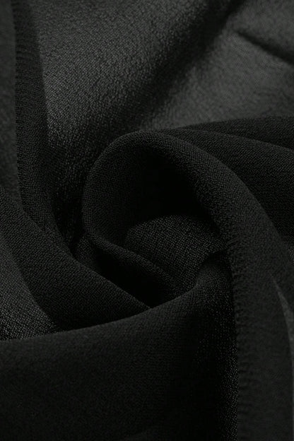 Kadın Siyah Beyaz Transparan Belden Bağlamalı Pareo 2'li