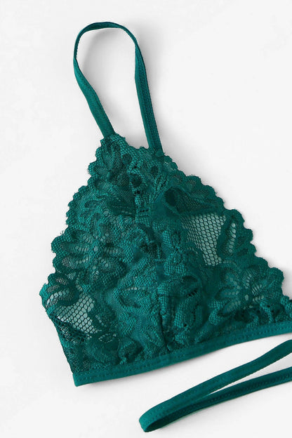 Kadın Yeşil Özel Şık Sütyen Külot Takımı