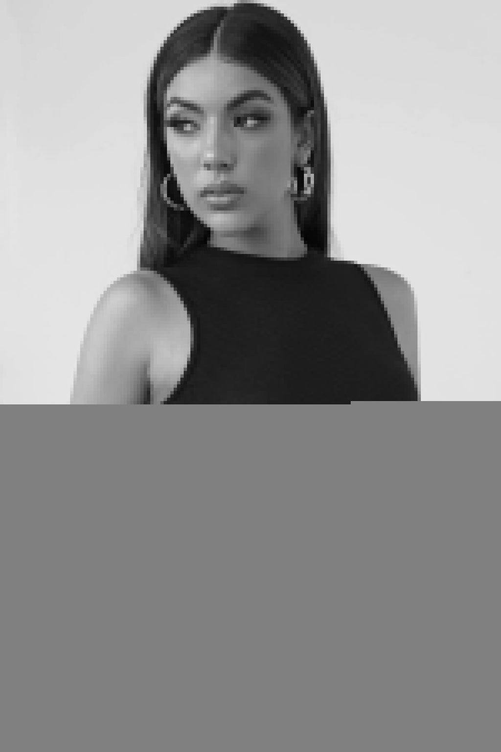 Kadın Siyah Çapraz Bağlamalı Crop Top Büstiyer