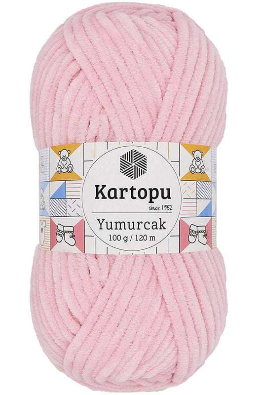 Yumurcak Kadife El Örgü İpi Bebe Pembe K768