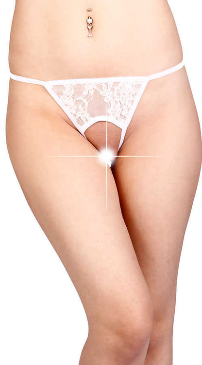 Beyaz Özel Bölgesi Açık Fantazi String