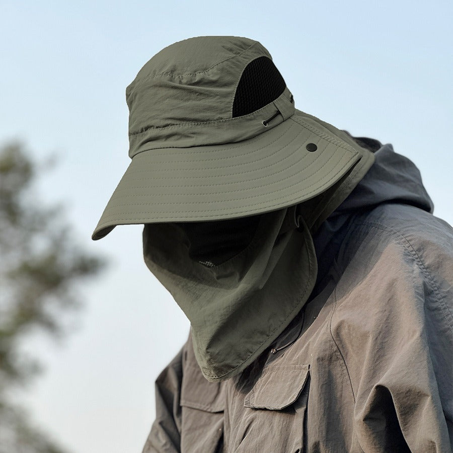 Açık Hava Balıkçılık Şapkası Koruma Kovası Şapka UV Korumalı Güneş Şapkası