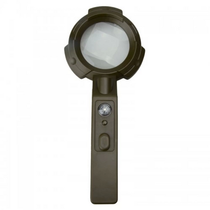 7 Led Aydınlatma,fener,pusula,4x Büyütme Okuma Büyüteç Th600557