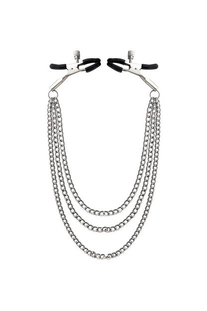 Siyah Fantezi Göğüs Ucu Sıkıştırıcı Nipple Clamp GD-8091