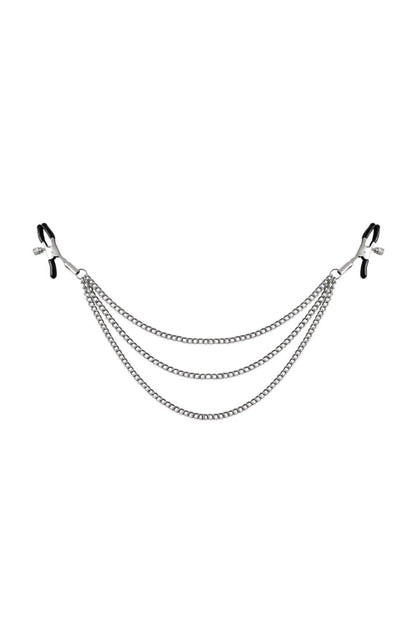 Siyah Fantezi Göğüs Ucu Sıkıştırıcı Nipple Clamp GD-8091