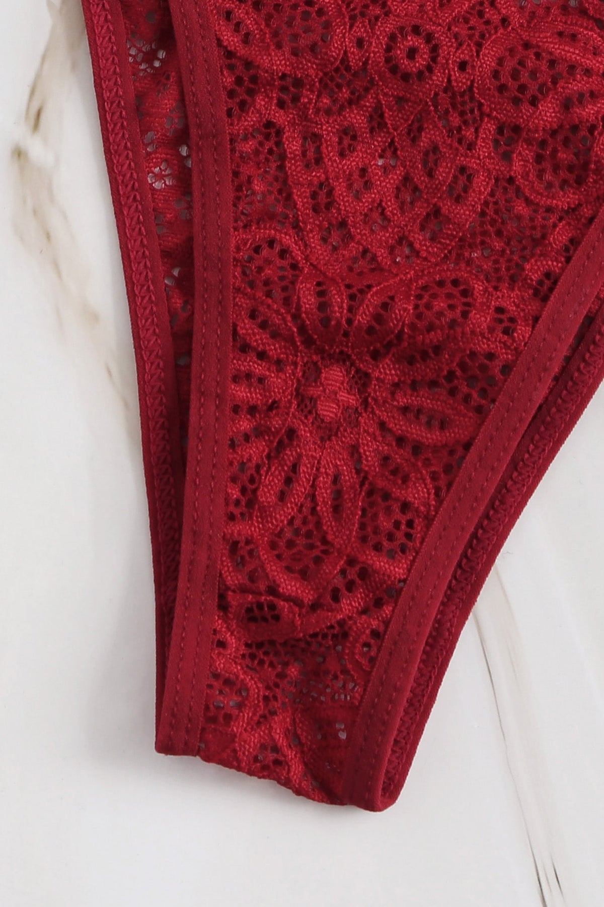 Kadın Bordo Özel Seksi Sütyen Külot Takımı