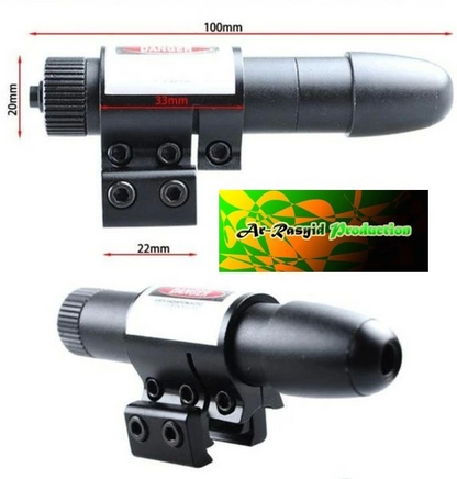 Avcılar İçin Ayarlanabilir Taktik Kırmızı Lazer Sight