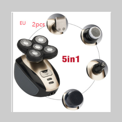 5'i 1 Arada Çok İşlevli Elektrikli Tıraş Makinesi, Erkekler İçin 5 Bıçaklı Tıraş Makinesi, Tıraşlı Kafa, Şarj Edilebilir Tıraş Makinesi, Sakal Burun Kılı Düzeltici