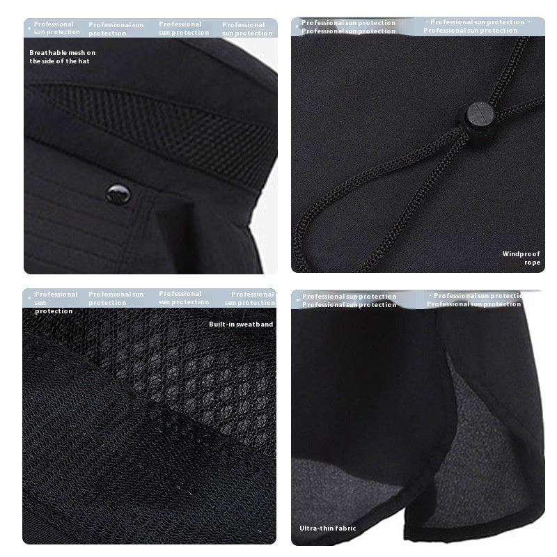 Şapka Erkek Güneşlikli Balıkçı Şapkası Büyük Siperlikli Güneş Geçirmez