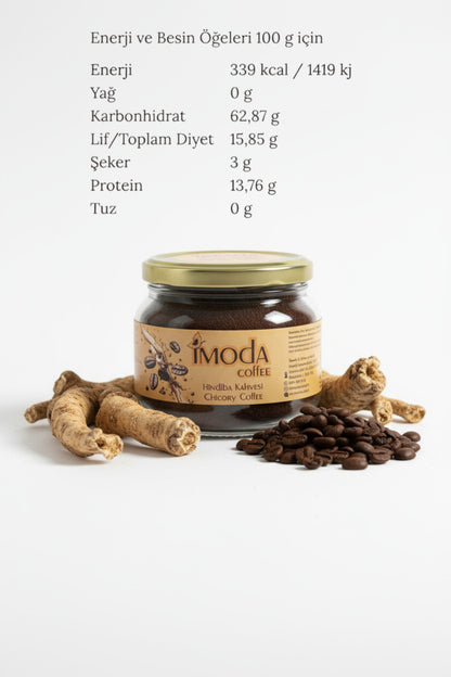 Hindiba Kahvesi 150 gr Cam Kavanoz – 60 Kullanımlık Granül Kahve, Yumuşak İçim