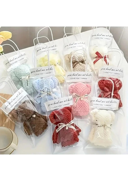 Sevimli Ayı Havlu  (Özel Çantası Hediye)TEK ADET