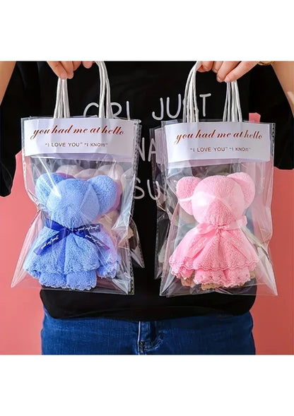 Sevimli Ayı Havlu  (Özel Çantası Hediye)TEK ADET